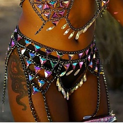 Сплав с акриловыми треугольными кисточками FS-WG1530F-01