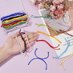 36шт 12 цвета нейлоновый шнур для изготовления браслетов&nbsp;AJEW-UN00028