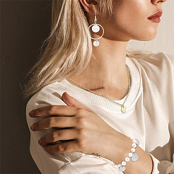 40 шт. 5-х цветные подвески из нержавеющей стали 304 EJEW-FH0001-10