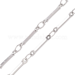 Изготовление ожерелий из плоской цепочки из нержавеющей стали 304&nbsp;AJEW-JB01348-02