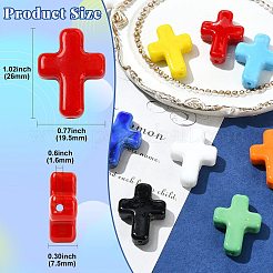 8pcs 8 Farben handgemachte Bunte Malerei-Perlen&nbsp;LAMP-CJ0003-09