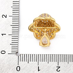 Реечное покрытие латунь с подвесками из кубического циркония&nbsp;KK-Q010-04G