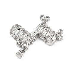 Messing micro pave klare zirkonia anhänger&nbsp;KK-B177-02P