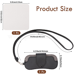 1 шт. Футляры для очков из искусственной кожи&nbsp;AJEW-CN0005-52C