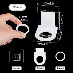 Пластиковый крючок для бутылок с гелем для душа FIND-WH0417-67