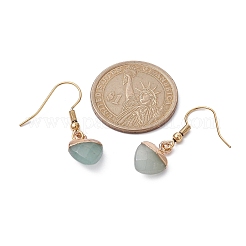 Серьги с подвесками в форме сердца из натуральных смешанных драгоценных камней EJEW-JE05469