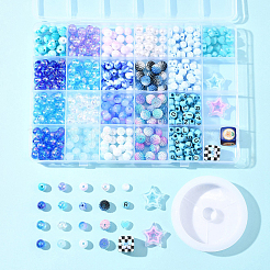 Наборы для самостоятельного изготовления браслетов из акриловых бусин&nbsp;DIY-FS0008-76