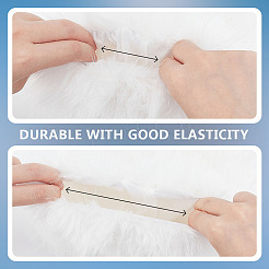 Чехол для ботинка из полиэстера с имитацией лисьего меха&nbsp;AJEW-WH0570-04A