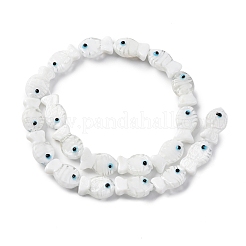 Бусы лэмпворк ручной работы LAMP-G154-07K