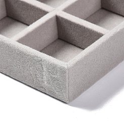 Прямоугольные бархатные подносы с 9 сеткой&nbsp;LS-ODIS-O005-01B