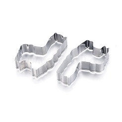 変色しにくい304ステンレススチール製クッキーカッター  クッキー型  DIYビスケットベーキングツール  ラマ/アルパカ  ステンレス鋼色  72x53mm&nbsp;DIY-E012-08