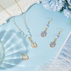 4шт 2 цвета латунные подвески с эмалью&nbsp;KK-BC0015-20