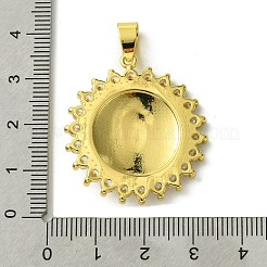 Pendentifs en laiton zircon cubique transparent&nbsp;KK-H472-46B-G