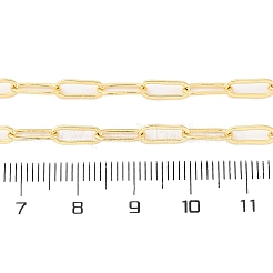 Латунные цепочки-скрепки ожерелья для женщин NJEW-D302-69G