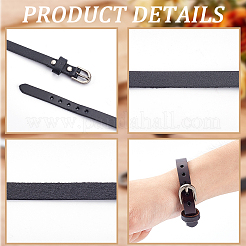 4 шт. 2-цветные регулируемые браслеты из искусственной кожи для мужчин и женщин&nbsp;BJEW-CL0001-31