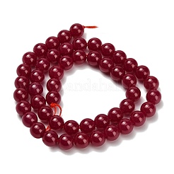 Нити бусин из красного корунда G-L634-B03-8mm
