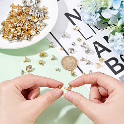 280 комплект двухцветных железных и латунных заклепок KK-FG0001-11