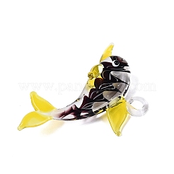 Gros pendentifs vernissées manuels&nbsp;LAMP-T023-14J