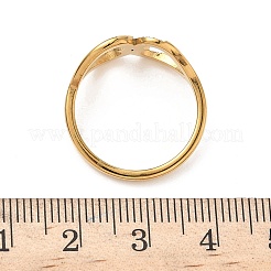Anelli da donna in acciaio inossidabile 304 con zirconi cubici&nbsp;RJEW-F189-05G