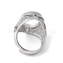 Регулируемые настройки основания кольца из латунной эмали KK-K399-08P