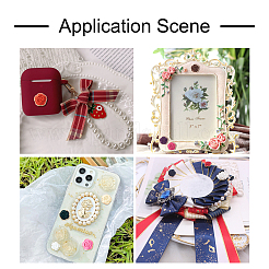 100 шт. 10-цветные кабошоны из непрозрачной смолы CRES-YS0001-06