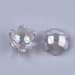 100 g transparente Perlenkappen aus Acryl&nbsp;TACR-SZ0001-37