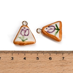 Porcelaine artisanale avec pendentifs en laiton&nbsp;PR-CBAB520-08C