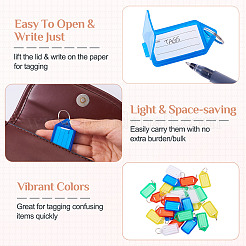 25 etiqueta de plástico para llaves de 5 colores&nbsp;FIND-TA0005-69