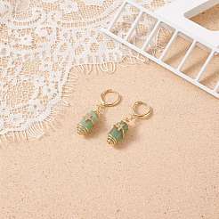 Пуля с драгоценными камнями и серьги-кольца со звездами EJEW-JE05003