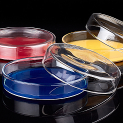 Плоская круглая стеклянная биохимическая чашка Петри GLAA-OC0001-17