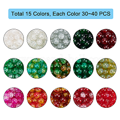 Наборы стеклянных бусин CCG-PH0003-15