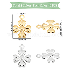 80 шт. подвески из нержавеющей стали 304 двух цветов&nbsp;STAS-DC0008-88