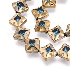 Стеклянные бусины с гальваническим покрытием &nbsp;EGLA-T021-24D