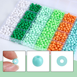 1440pcs 6 Arten undurchsichtige Acrylperlen&nbsp;MACR-PA0001-78