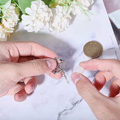 6 пара сережек-колец из нержавеющей стали 304&nbsp;EJEW-CA00001