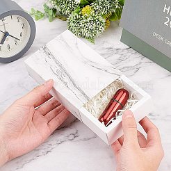 Бумажные ящики с мраморным узором CON-WH0071-06C