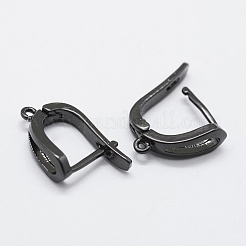 Risultati di orecchini a cerchio in ottone con chiusura a scatto&nbsp;KK-K220-09B