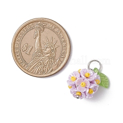 Латунь стекло кулоны PALLOY-MZ00966-03