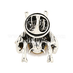 Брошь из сплава топаз и горный хрусталь&nbsp;LS-JEWB-U006-13AS