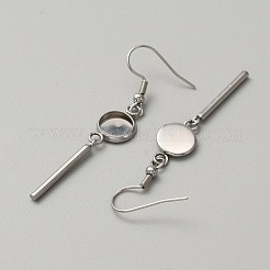 Ganci per orecchini in acciaio inossidabile 314&nbsp;LS-STAS-WH0046-01E