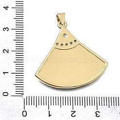 Pendentifs en laiton zircon cubique transparent&nbsp;CU-CBAE7DF-03G