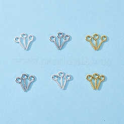 1箱10x4x1色アイアンスクリューアイピンヒートンキャップ  片穴パーツ用  ゴールドカラー  銀とプラチナカラー  2mm  穴：100mm  約の600pcs / centainer  約[1]個/箱&nbsp;IFIN-X048-02