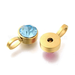 Ионное покрытие (ip) 304 нержавеющая сталь микропаве стразы подвески STAS-K263-75B-G