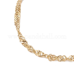 Изготовление браслета-слайдера из сингапурской цепи из нержавеющей стали 304 AJEW-JB01344-01