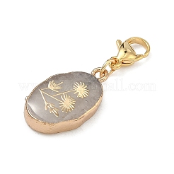 Decorazioni di pendente naturale della pietra preziosa&nbsp;HJEW-PH01916-01