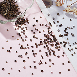 600 шт. 3 стиля латунных бусин-ронделей KK-LP0001-18