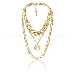 Кулон из сплава дисков 3 слой ожерелья для женщин FS-WGAC560-01