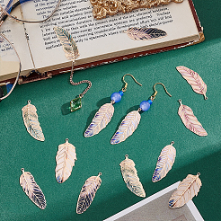 30шт 5 цвета подвески из сплава со стразами&nbsp;KK-PH0013-78