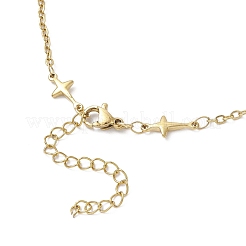 Ожерелья из нержавеющей стали 304 с крестообразными цепочками&nbsp;NJEW-JN05443