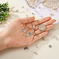 400 шт. фурнитура для сережек-гвоздиков из нержавеющей стали 304 8 размера STAS-CD0001-31